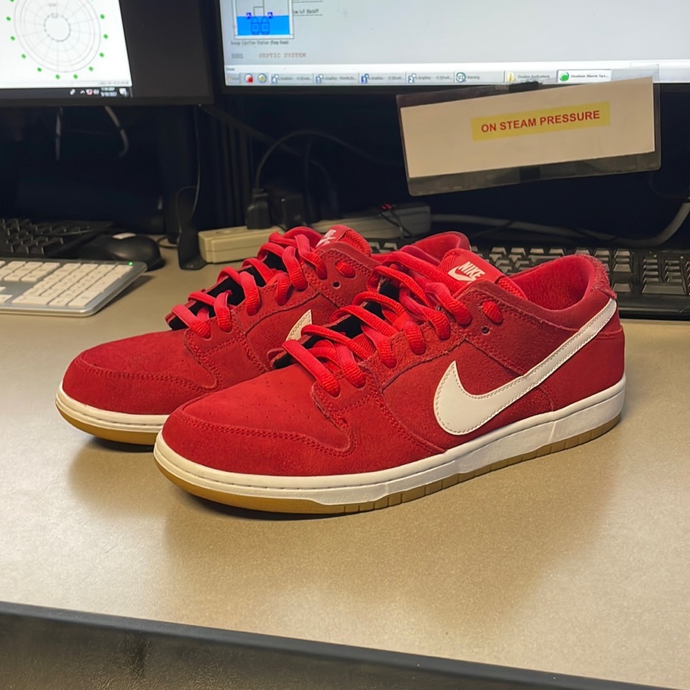 2015 Nike Dunk Low Pro SB Ishod Wair In University Red/ White-Gum